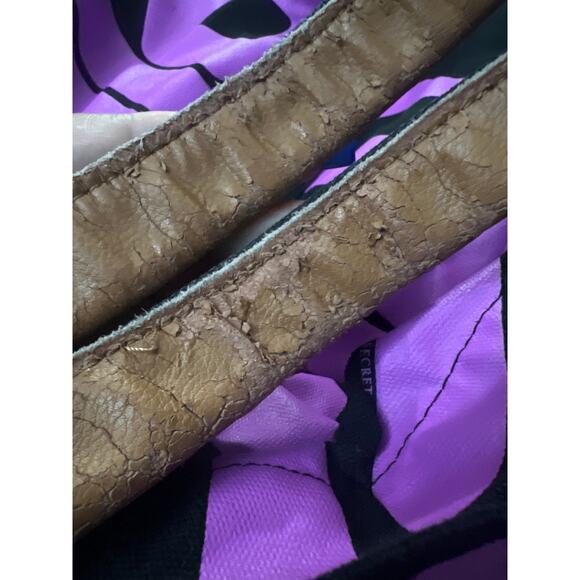 Vintage Y2K Victoria’s Secret PINK Weekender Tote Bag XL Purple/Black - Picture 14 of 16